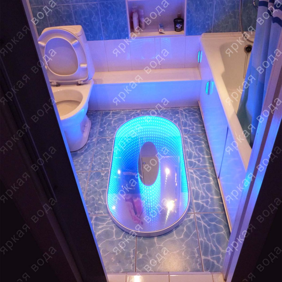 необычный дизайн ванной комнаты